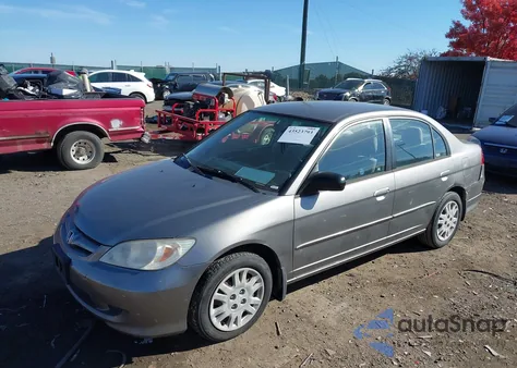 2005 Honda Civic Lx из США, поврежденный, VIN JHMES16505S007064